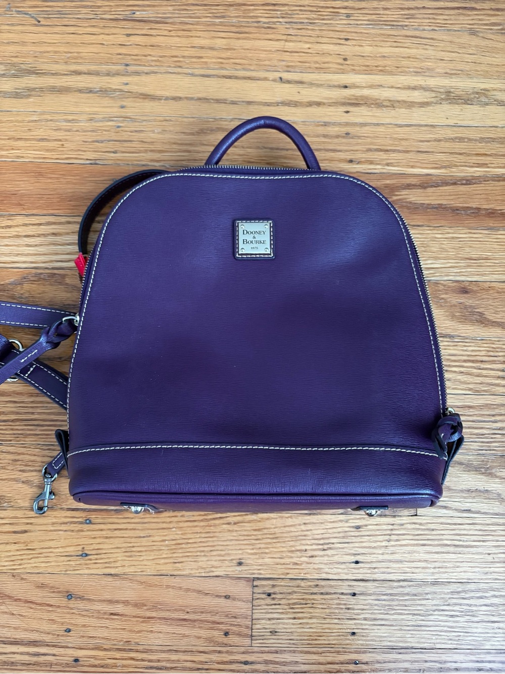 Dooney & Bourke Deep Plum Leather Mini Backpack